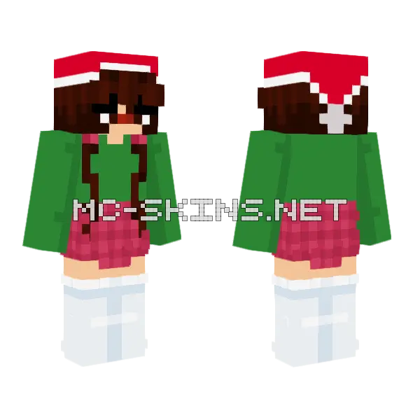 My Christmas Personal Minecraft skin, front and back
