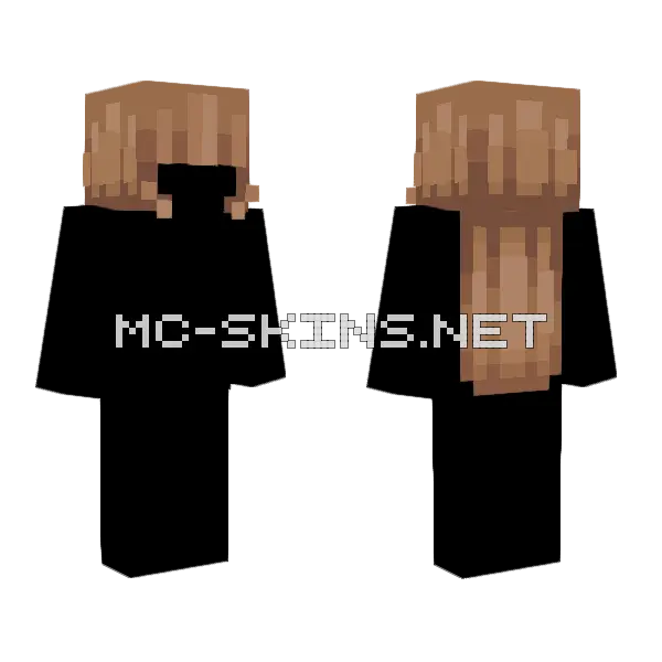 My First Hair Base Minecraft skin, front and back