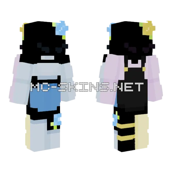 My First Raffle Minecraft skin, front and back