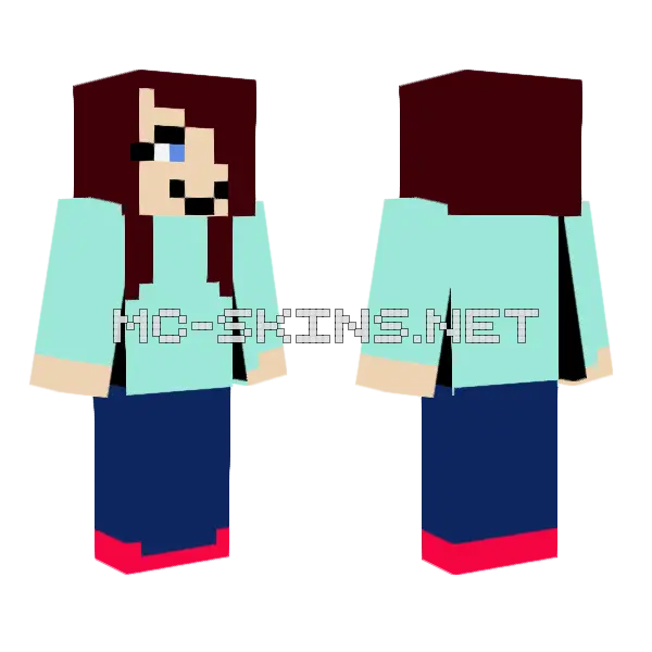 My First Skin Minecraft skin, front and back