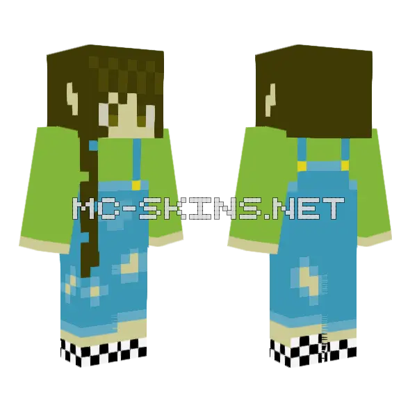 My First Time Making Minecraft skin, front and back