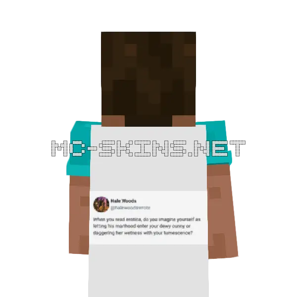 My folds stay quivering Minecraft cape worn on a player
