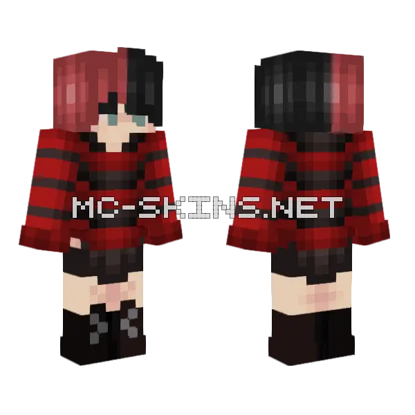 My Friends Minecraft skin, front and back