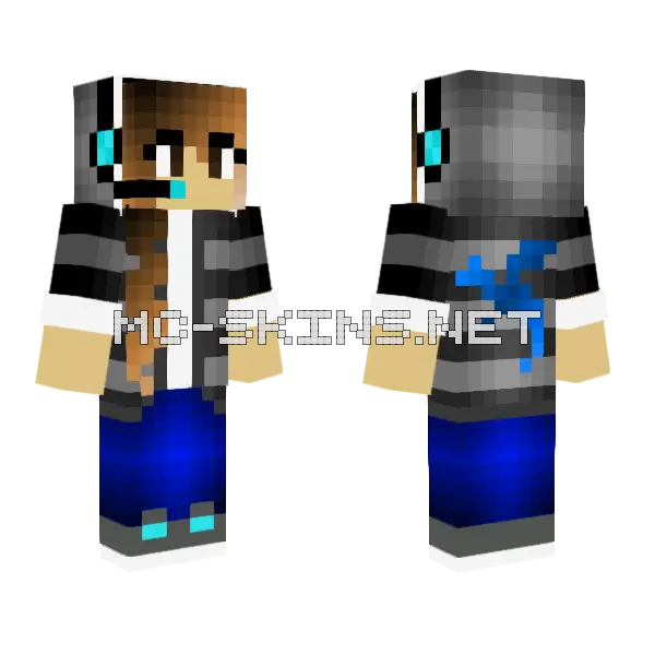 My Gamer Skin Updated Minecraft skin, front and back