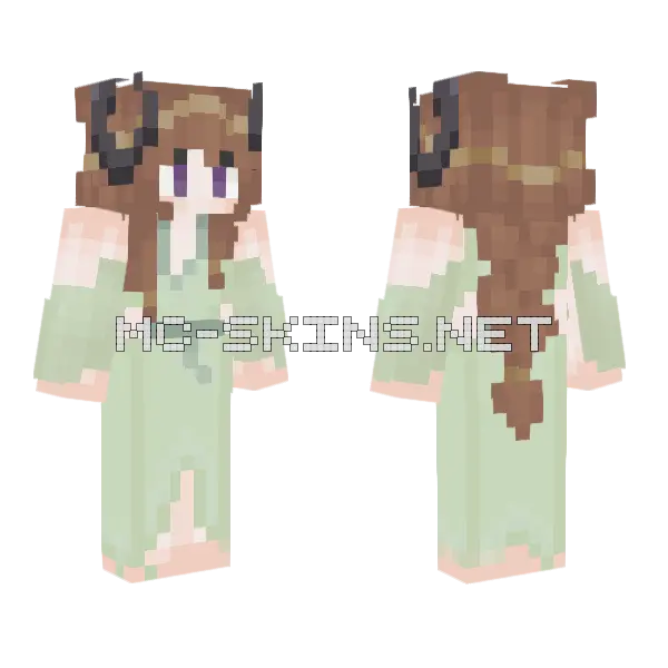 My Girl Minecraft skin, front and back