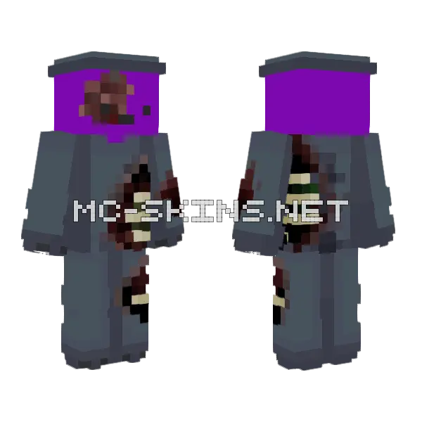 My Halloween Skin Minecraft skin, front and back
