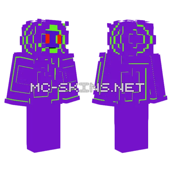 My Jojo Stand OC Minecraft skin, front and back