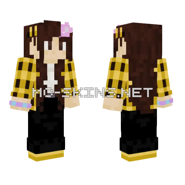 My Little Bee Minecraft skin, front and back