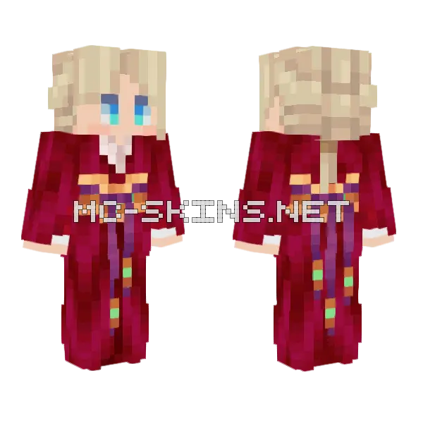 My OC Kimono Minecraft skin, front and back