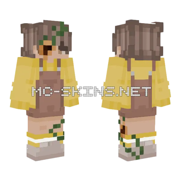 My OC WIP Minecraft skin, front and back