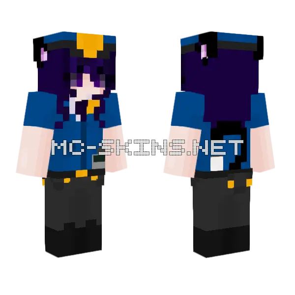 My Of Ski Police Minecraft skin, front and back