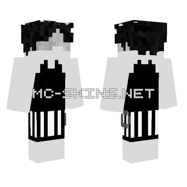 My Roblox Avatar Minecraft skin, front and back