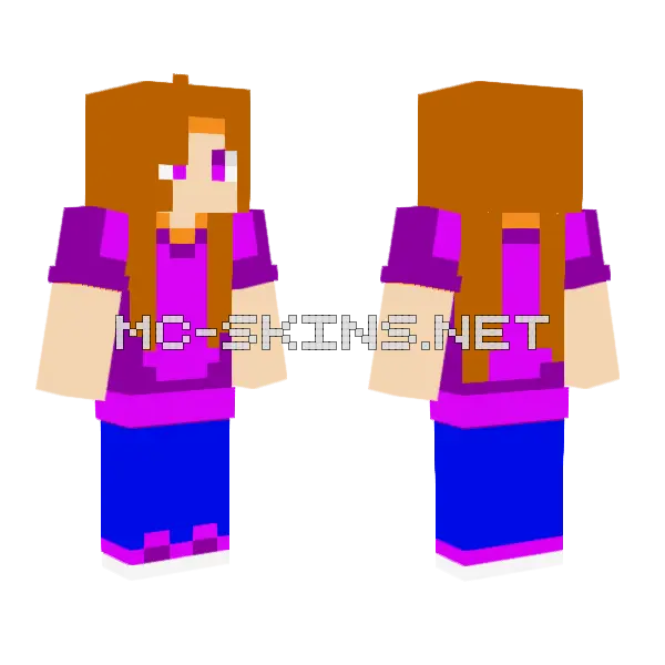 My Sister Minecraft skin, front and back