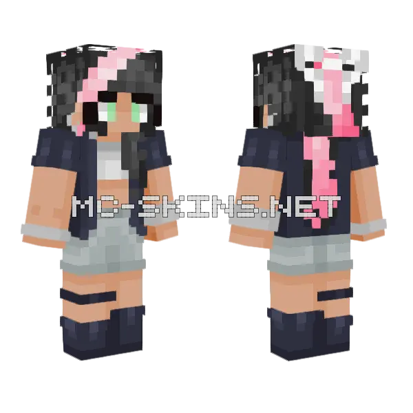 My Sisters Kingdom SMP Skin Minecraft skin, front and back