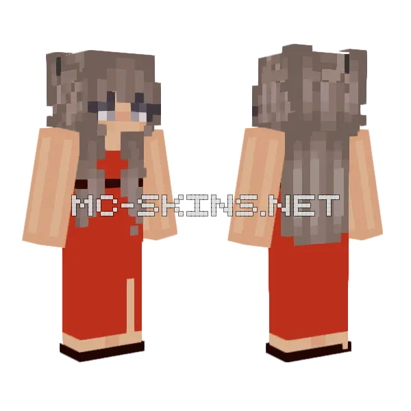 My Skin For My Date Minecraft skin, front and back