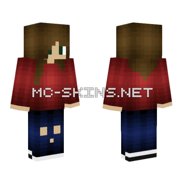 My Version Of Little Unmind Minecraft skin, front and back