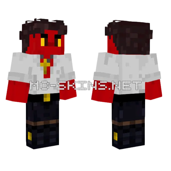 Mycac Demon Girl Minecraft skin, front and back