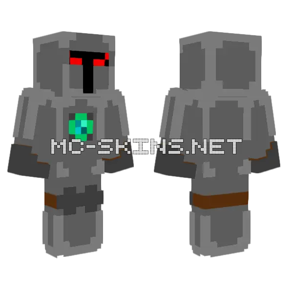 Myknight Robot Minecraft skin, front and back