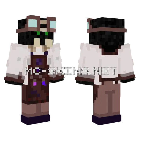 Myrian Alchemist Minecraft skin, front and back