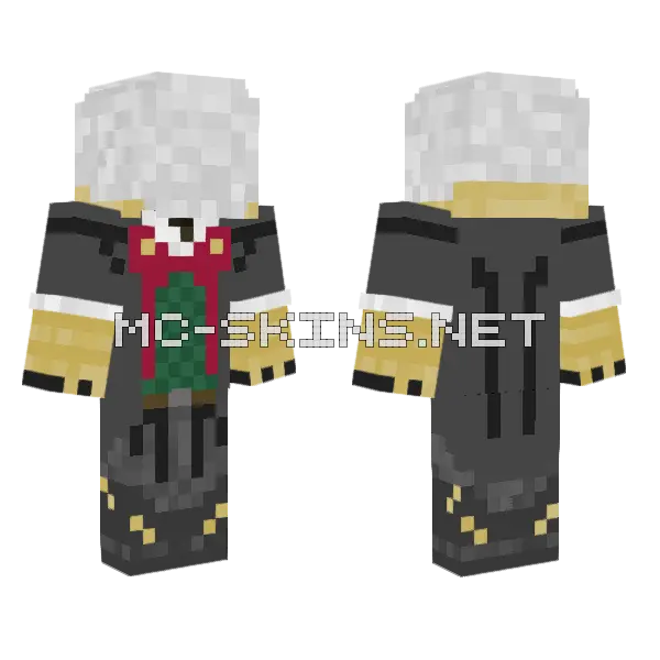 Mysterio 1923 Minecraft skin, front and back