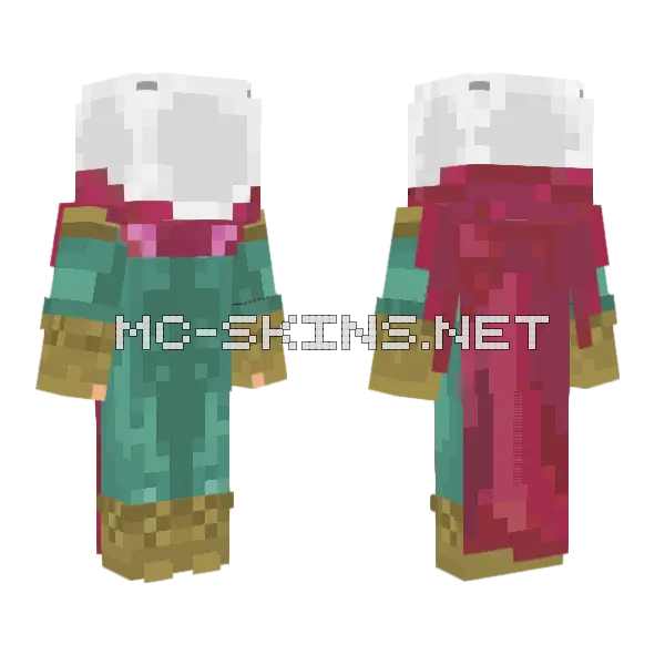 Mysterio Minecraft skin, front and back