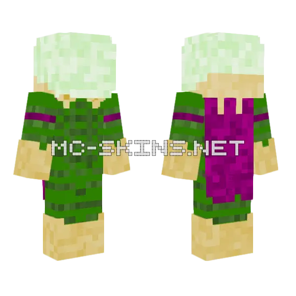 Mysterio Minecraft skin, front and back