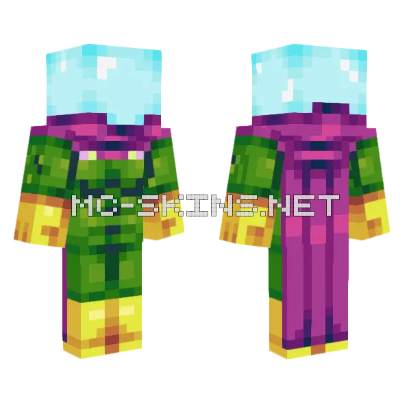 Mysterio V2 0 Minecraft skin, front and back