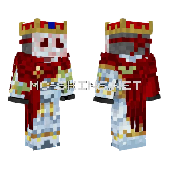 Mysterios King Minecraft skin, front and back