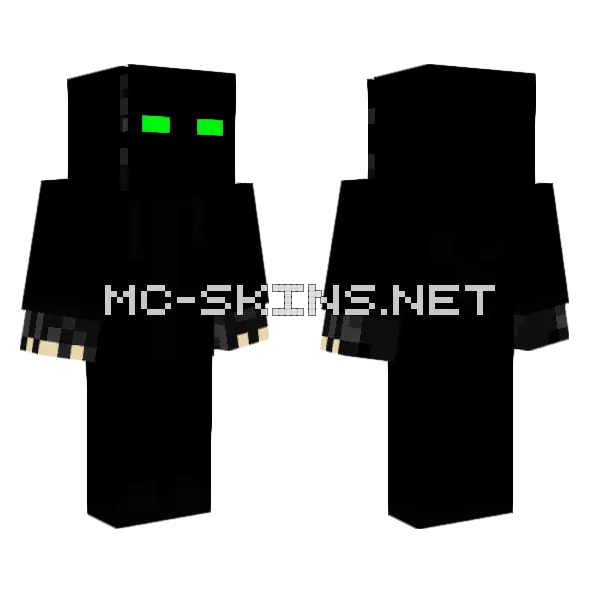 Mysterious Ender Gamer Minecraft skin, front and back