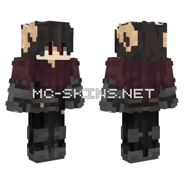 Mysterious Traveler Micah Minecraft skin, front and back