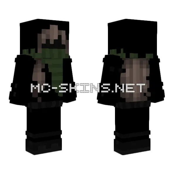 Mystery Girl Minecraft skin, front and back