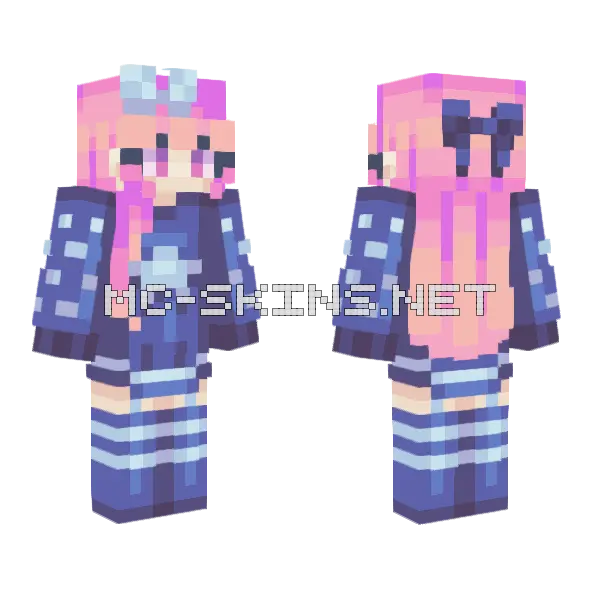 Mystery Of Love Minecraft skin, front and back