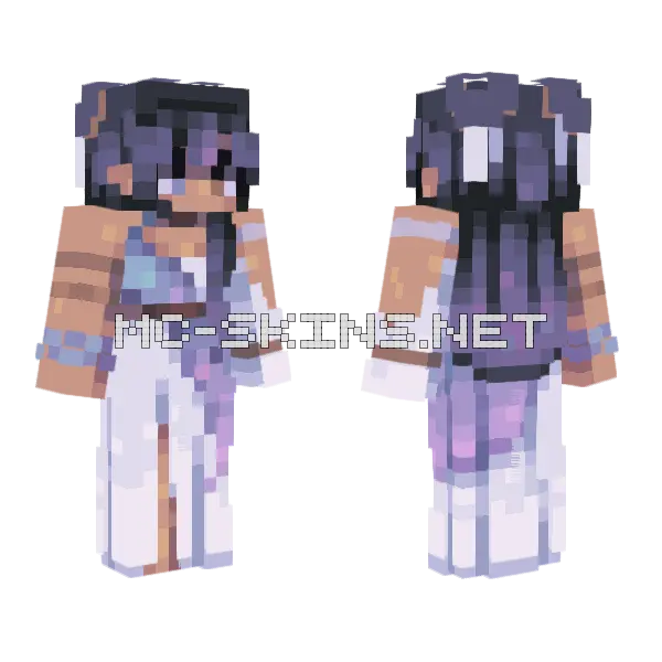 Mystic Remake Minecraft skin, front and back