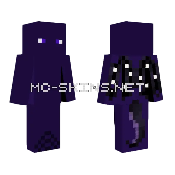 Mystic Unknown Minecraft skin, front and back