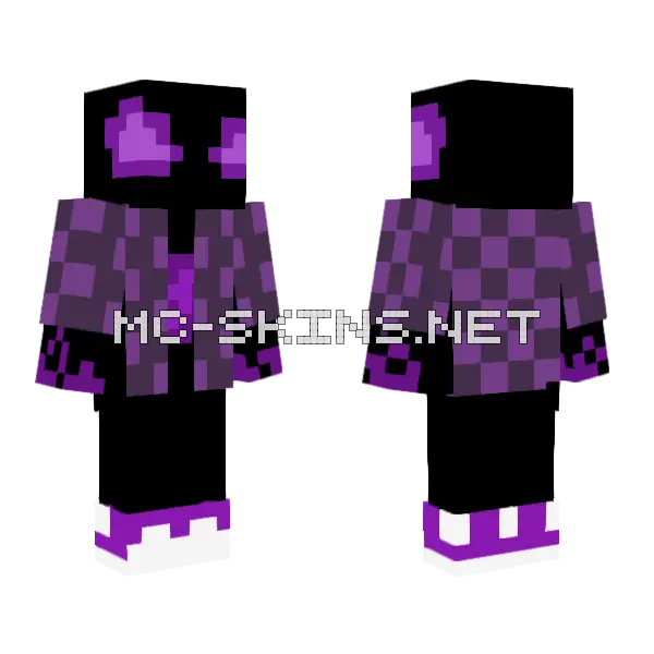 Mythic Diamond Clothed Minecraft skin, front and back