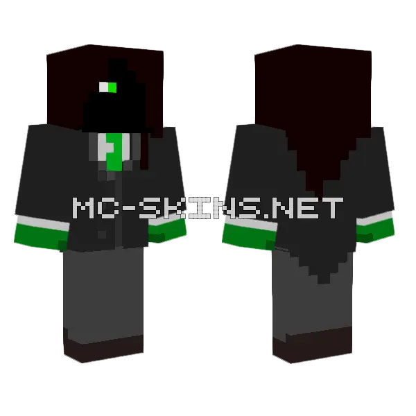 N Corp Bernard Minecraft skin, front and back