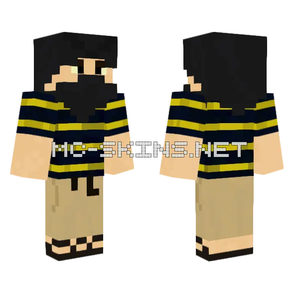 N11ne Melhorado Minecraft skin, front and back