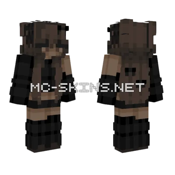 Nadine Minecraft skin, front and back