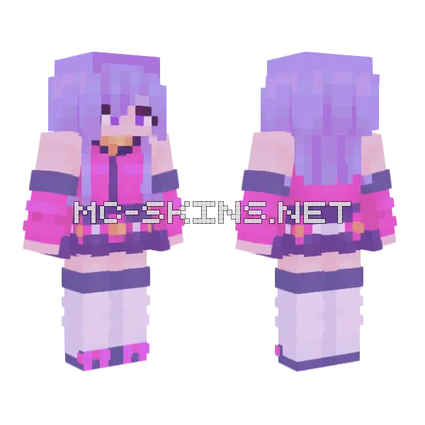 Nadine Caramella Girls Minecraft skin, front and back