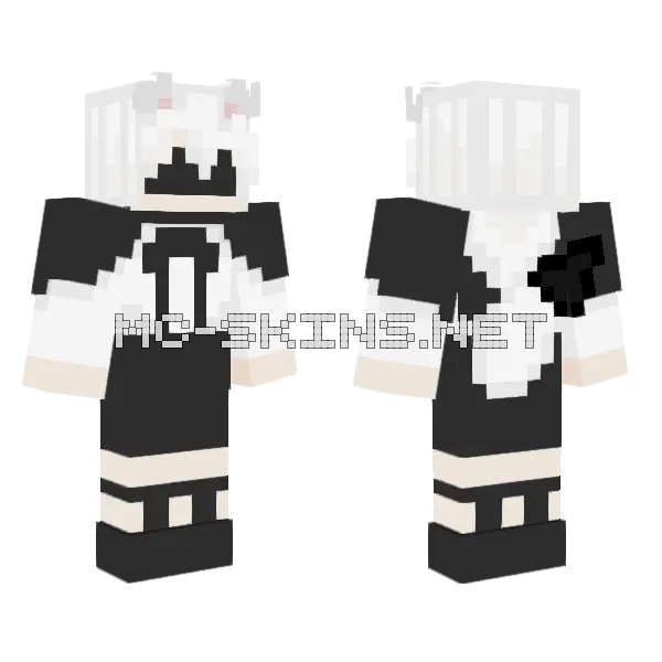 Nadya New Minecraft skin, front and back