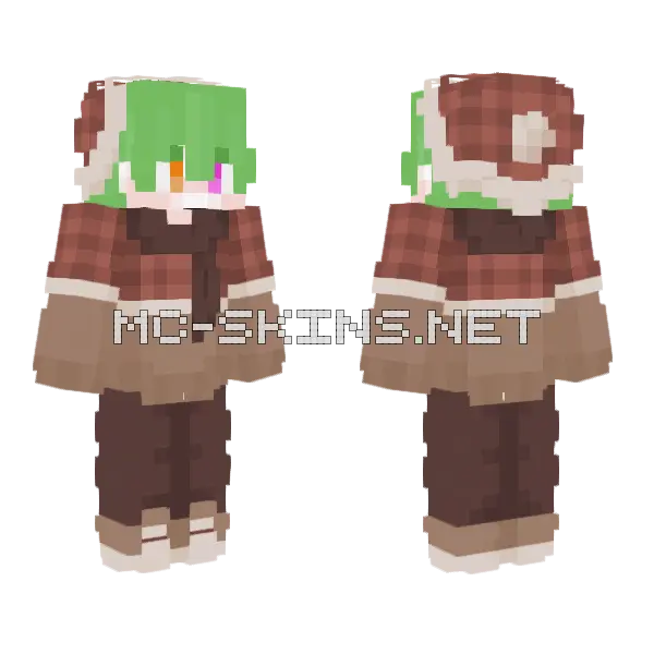 Naethfachero Minecraft skin, front and back