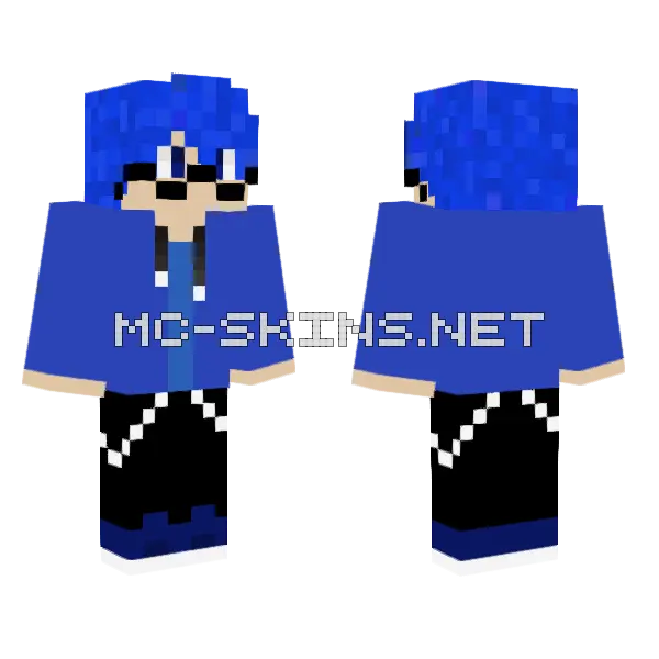 Nam From My YT Series Minecraft skin, front and back