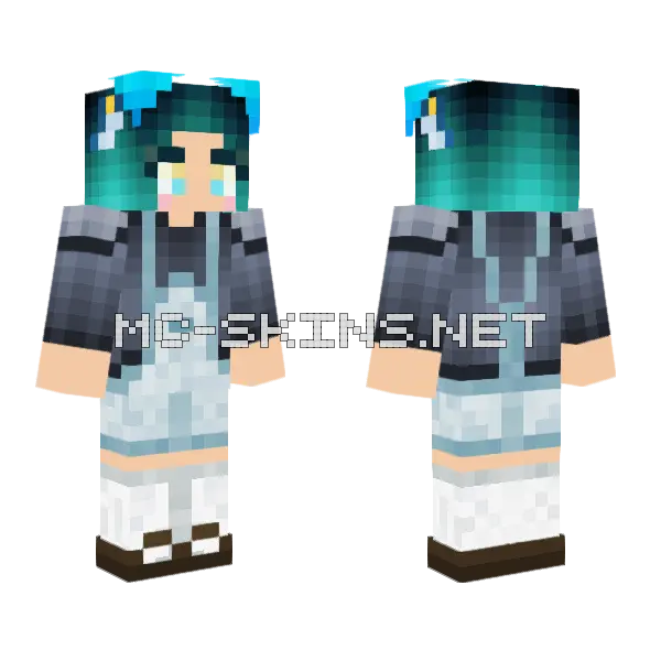 Nambce Cozy Minecraft skin, front and back