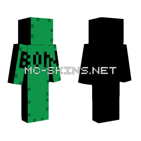 Name Change Skin Minecraft skin, front and back