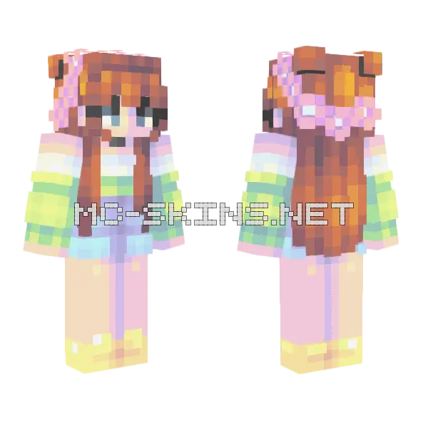 Nandemonaiya Minecraft skin, front and back