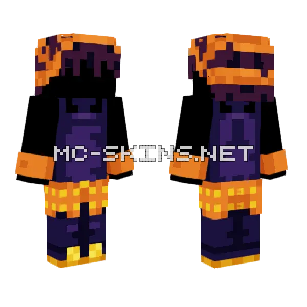 Narancia Ghirga Template Minecraft skin, front and back
