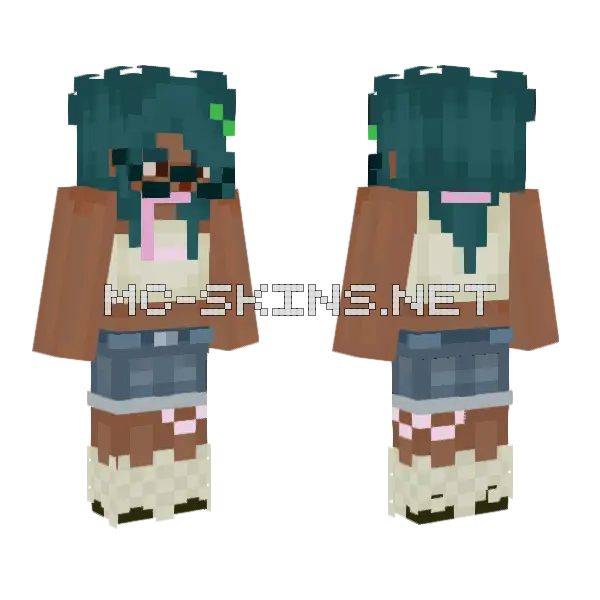 Nari Updated Minecraft skin, front and back