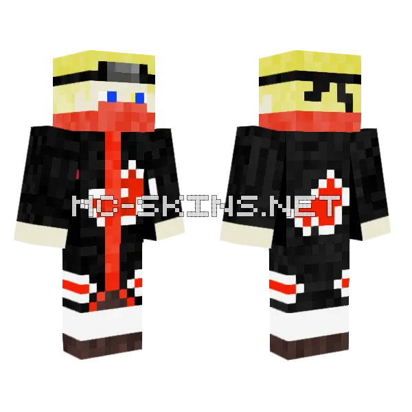 Naruto Itachi Skin Minecraft skin, front and back