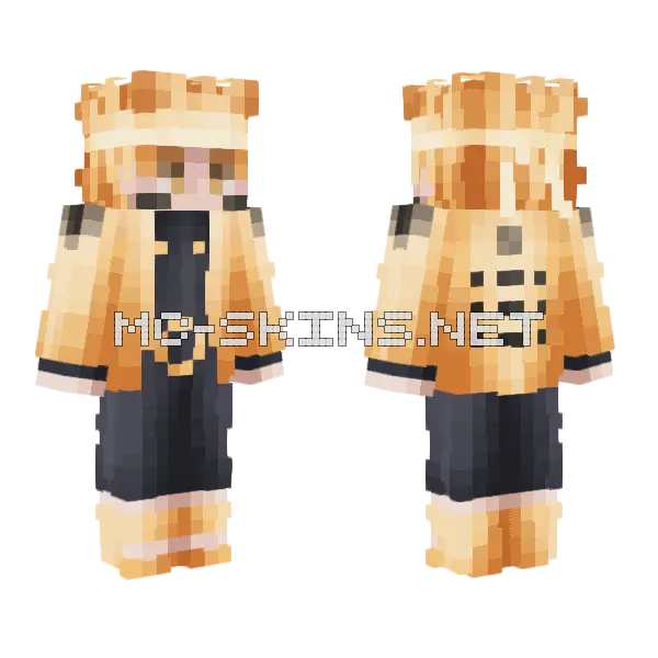 Naruto Sze Cieek Minecraft skin, front and back