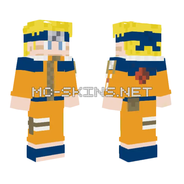 Naruto Uzumaki Team 7, front and back